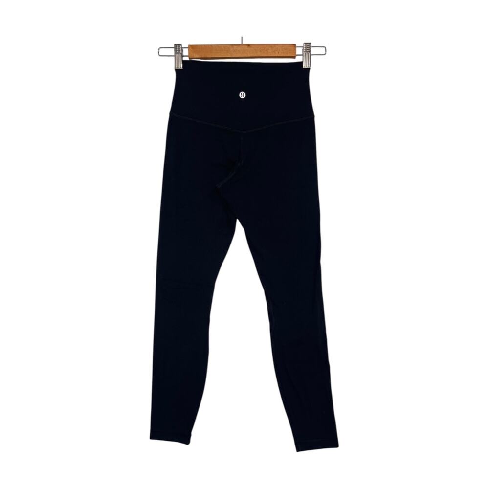 Lululemon Align Pant II Womens 4 Black High Rise 25 Inseam Yoga Leggings Workout - Picture 2 of 11